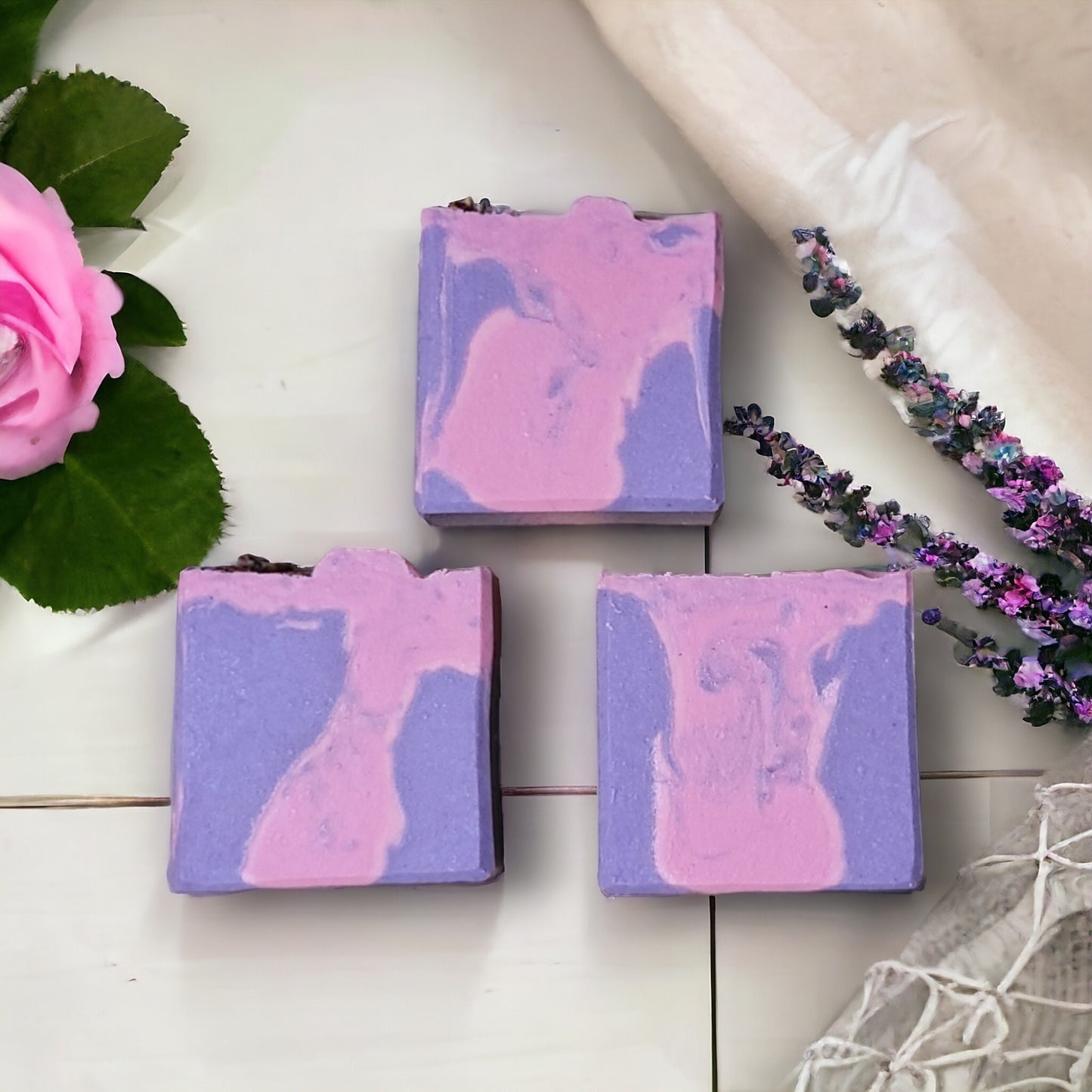 Rose and Lavender Body Bar with rice milk